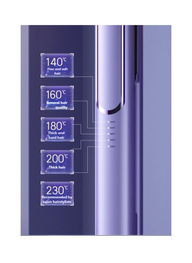 Generic - Hair Straightener, hair iron, flat iron for hair, 5 heat setting and Fast Heat-up(Purple) - Image 1