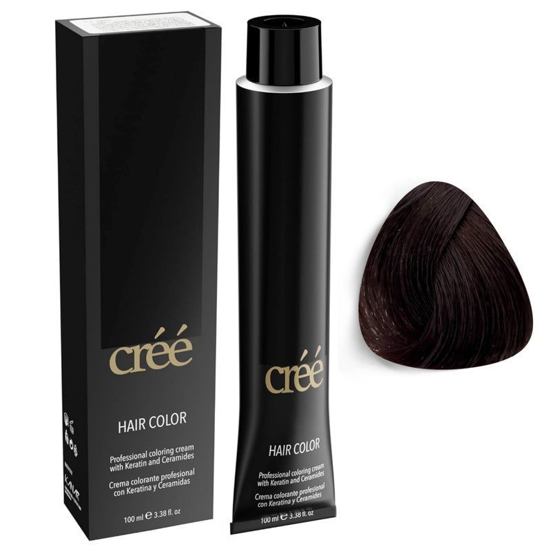 Cree Professional Permanent Hair Color 100ml 34 floz Light Ash Brown 51