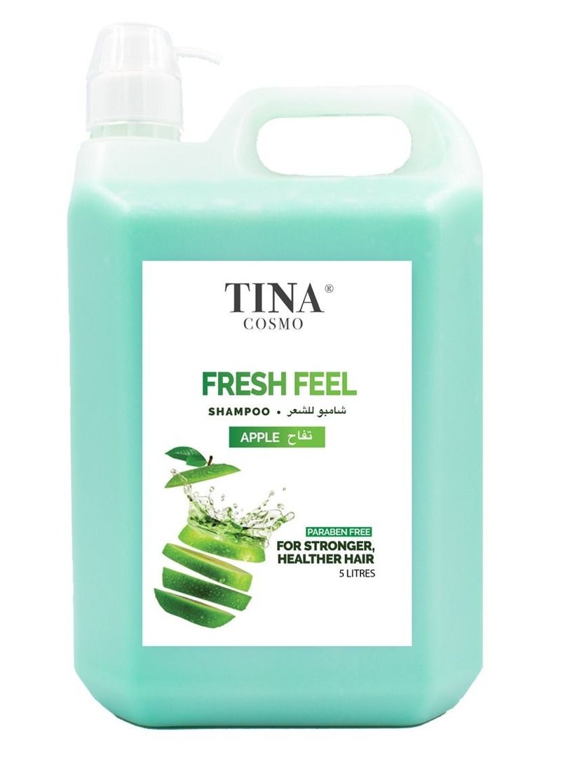 Tina Cosmo Fresh Feel Apple Shampoo 5L  - Image 1