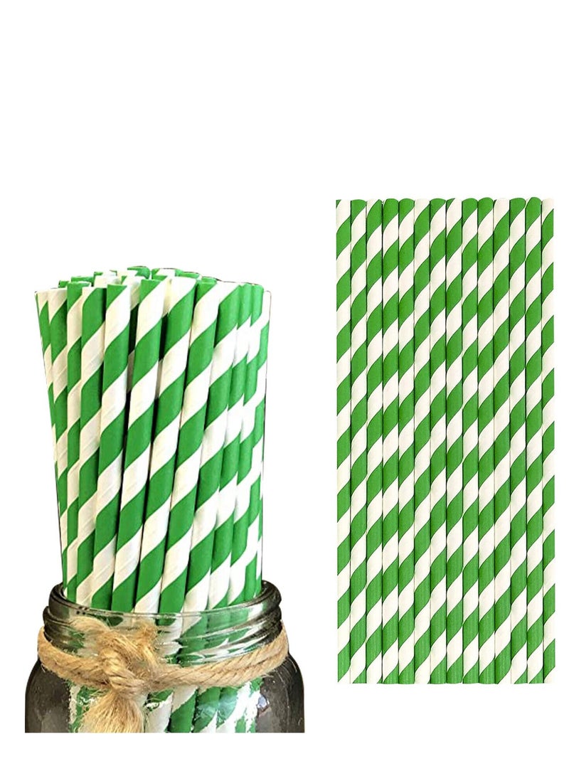 4basix Biodegradable Paper Straws Pack of 120 Green Color Eco Friendly and Sustainable Alternative for Plastic Straws  - Image 2
