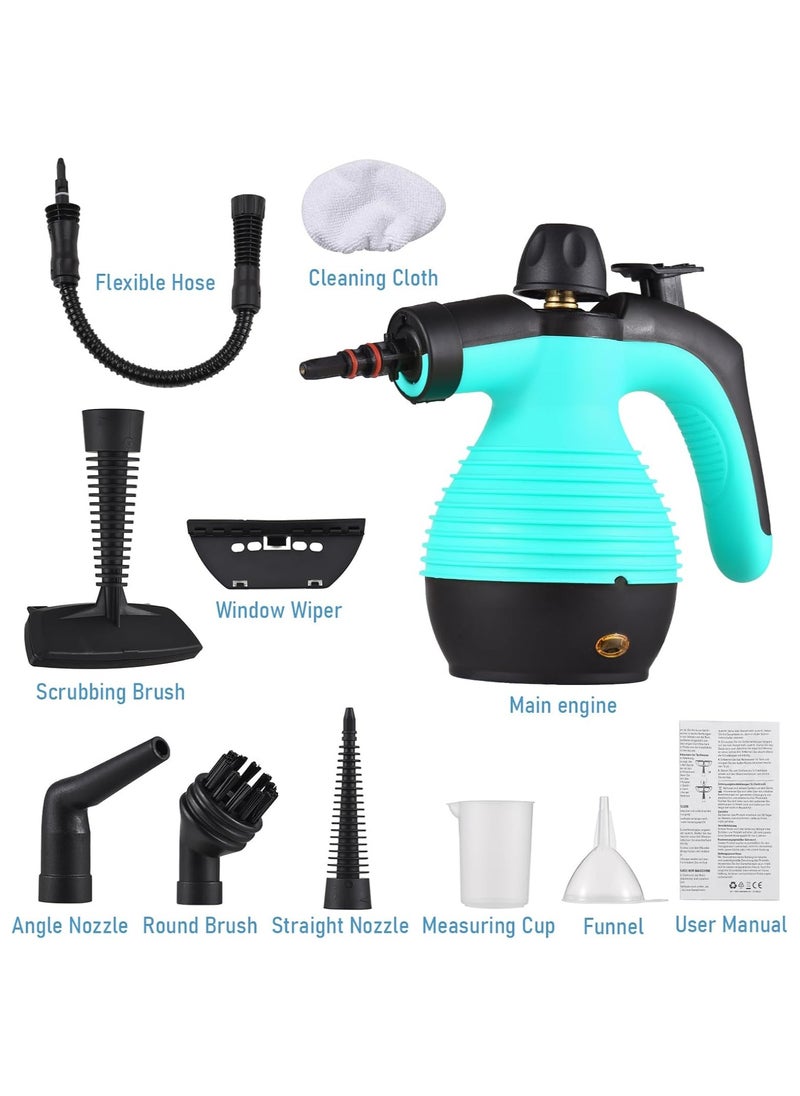 Portable Handheld Steam Cleaner 1050W Multifunctional High Temperature Pressurized Steam Cleaning Machine with 9PCS Accessory for Kitchen Sofa Bathroom Car Window - pzsku/Z14A48024F3E59D21044DZ/45/_/1729594253/2e60cf0a-3228-4f5a-b0ac-20e4b502975e