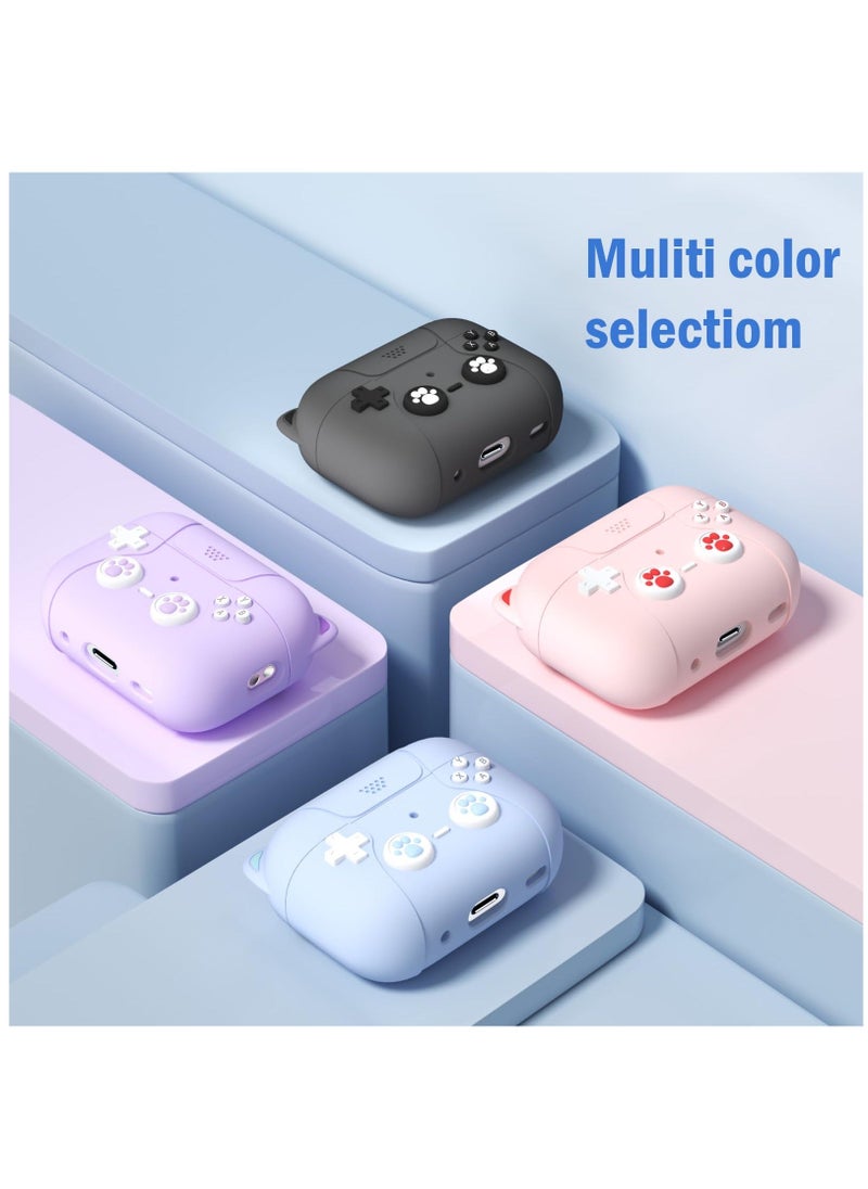 Y&D - For AirPods Pro 2nd Generation Case Classic Handheld Game Console Design Shell Soft Silicone for Apple 2/1,airpods pro case Cute (Pink) - Image 1