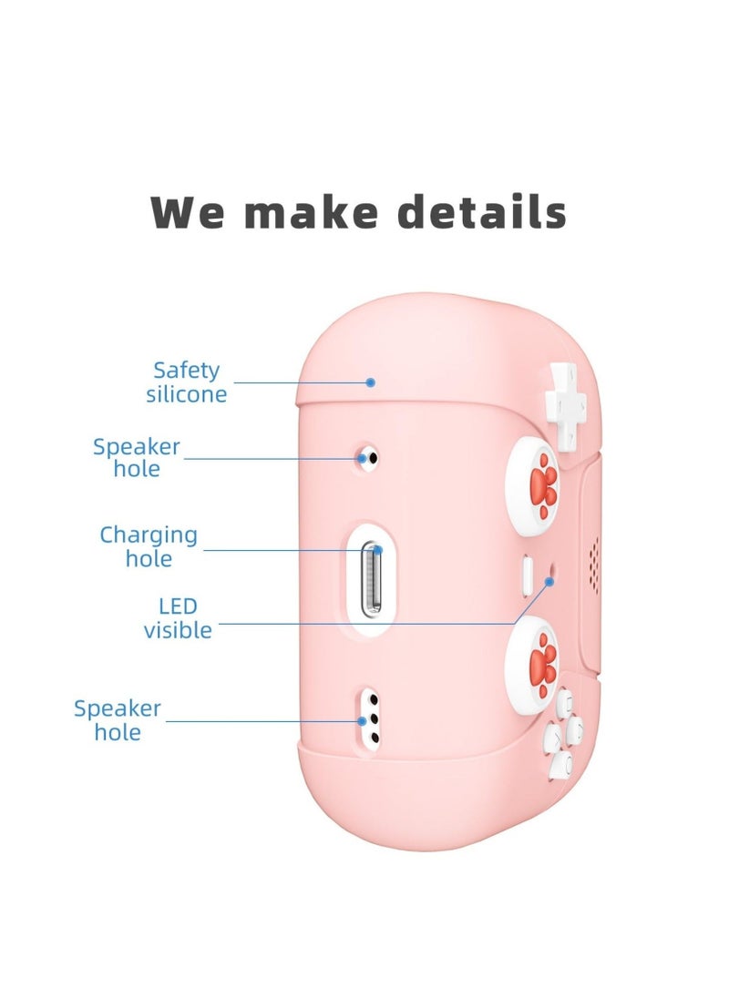 Y&D - For AirPods Pro 2nd Generation Case Classic Handheld Game Console Design Shell Soft Silicone for Apple 2/1,airpods pro case Cute (Pink) - Image 1