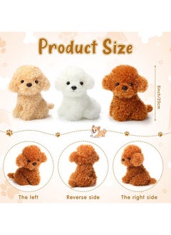 Harrycle Harrycle 6 Pcs 8 Inch Stuffed Puppies Bulk Puppy Stuffed Dogs Animal Party Favors Plush Dogs Toy Set Gift for Kids Baby Birthday(Retro Color, Adorable Style)  - Image 2