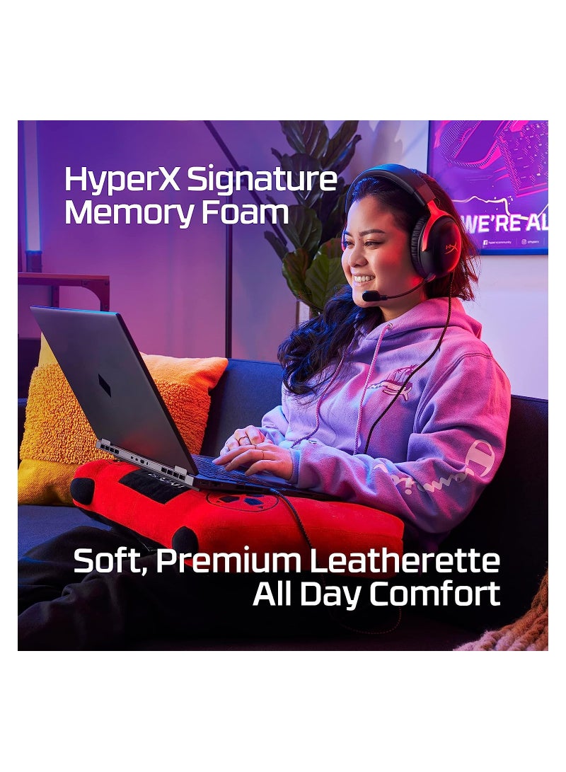 HYPERX Cloud III Wired Gaming Headset, For PC / PS5 / Xbox Series, Angled 53mm Drivers, Noise Cancelling, With LED Mic Mute Indicator, 10Hz-21kHz Frequency Response, Black | 727A8AA - Image 2