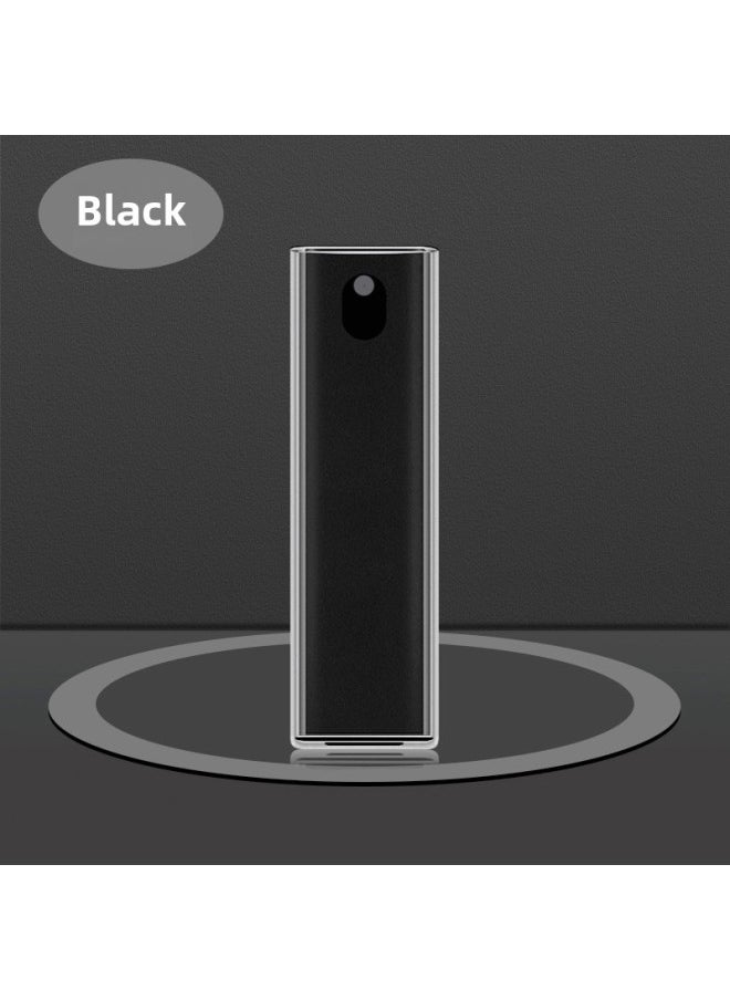 Generic - Mobile Phone Screen Cleaner Laptop Computer Cleaning Spray Wipe Dust Tool Source Digital Computer Cleaning Supplies-Color:[True Super Black] Oval Cleaner + PC Shell - Image 1