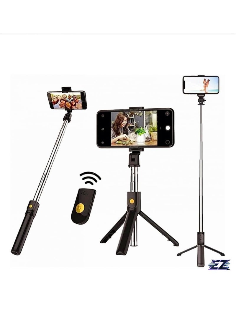 ELTRAZONE Selfie Stick + Tripod Wireless Portable Extendable Mini Tripod for Smartphones – Perfect for Photos, Vlogs, and Live Streams - Image 3