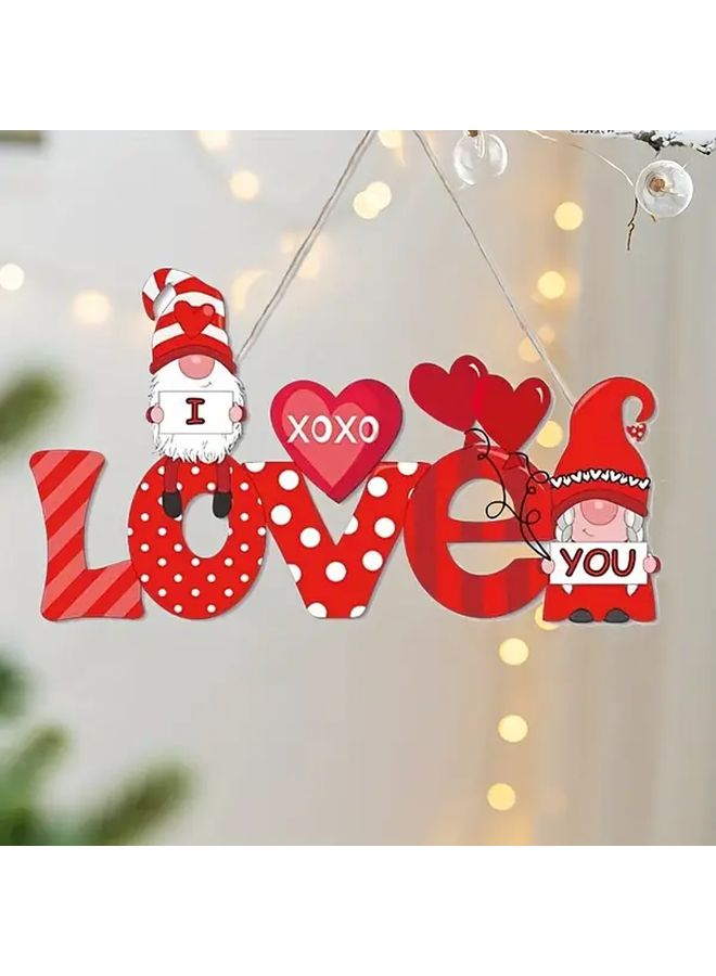 2PCS Valentine Love Flower Paper Door Hangers Romantic Engagement Wedding Decor - Image 3