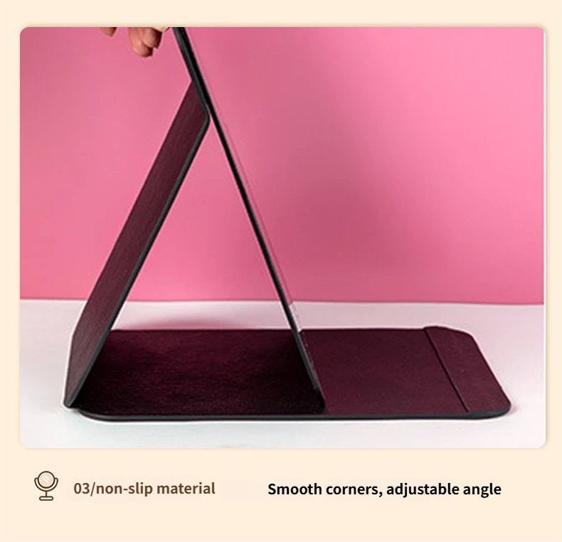 مرآة مكياج قابلة للطي محمولة للمكتب والسفر، تصميم مضغوط للمسات السريعة - Image 3