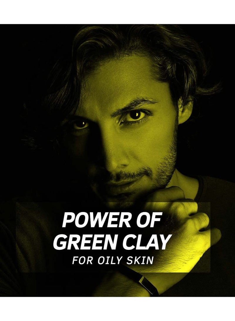 أوسترا غسول الجسم من أوسترا بالطين الأخضر، 250 مل، مجموعة مكونة من عبوتين للتحكم المكثف في الزيت وإزالة الزيوت الزائدة - Image 4