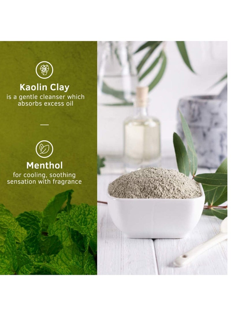 أوسترا غسول الجسم من أوسترا بالطين الأخضر، 250 مل، مجموعة مكونة من عبوتين للتحكم المكثف في الزيت وإزالة الزيوت الزائدة - Image 3