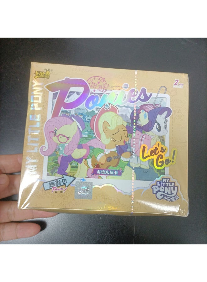 Genuine Pony Card Huiyue Bag Rainbow Bag Fun Shadow Bag Bumpy Badge Magic Book Full Set Of Pony Card-Color:Pony Badge 1 Whole Box  - Image 3