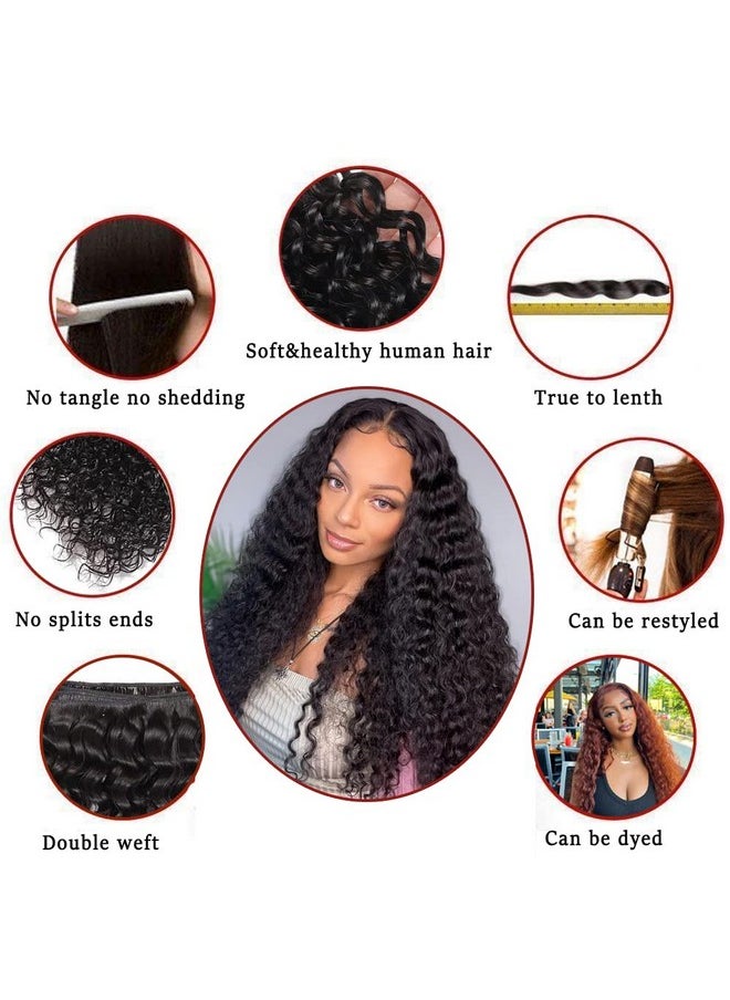 Beautymoon Water Wave Bundles 18 20 22 Inch Wet And Wavy Human Hair Weave Bundles 10A Brazilian Virgin Water Wave Hair 3 Bundles Human Hair Extensions For Black Women Natural Color  - Image 5