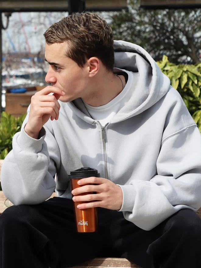 Any Morning Any Morning Stainless Steel Coffee Tumbler, Copper