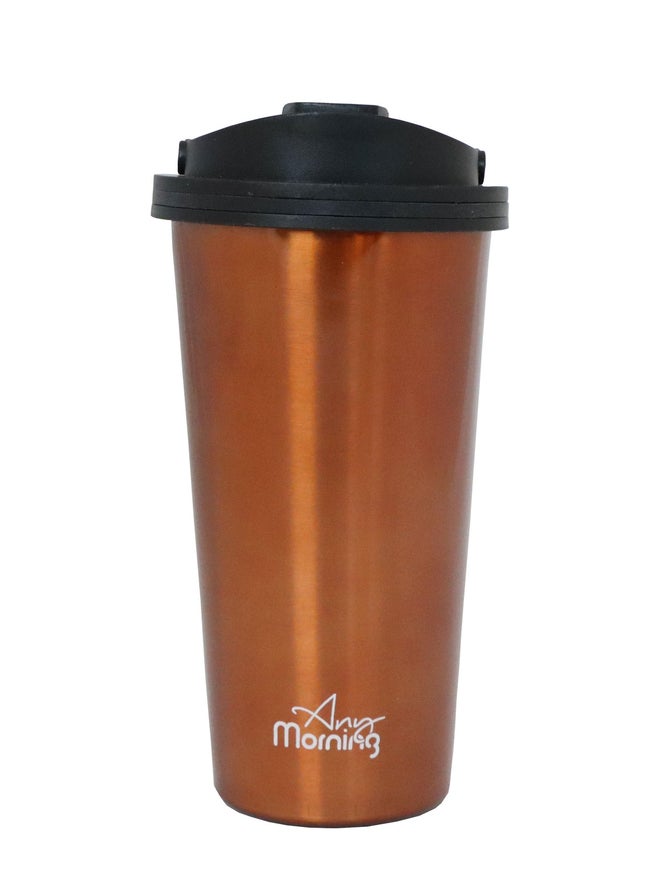 Any Morning Stainless Steel Coffee Tumbler, Copper - Image 1