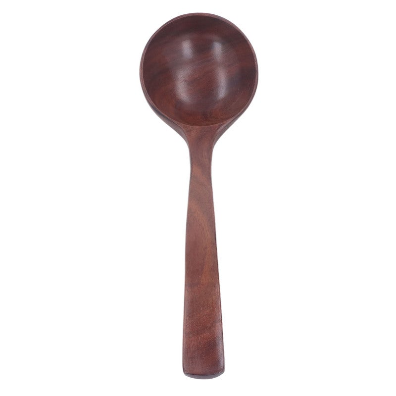 Wooden Ladle L Size Solid Wood Material - Gentle On Cookware Japanese Style Ladle For Home Kitchen Cooking - Image 5