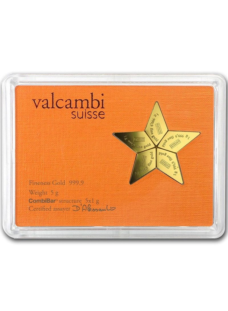 Valcambi Gold 5x1 gram CombiCoin 9999 - Image 1