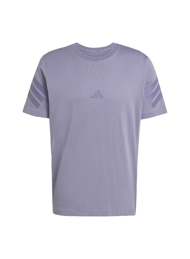 Adidas Adidas M Fi 3S Reg T M Purple Not Sports Specific T-Shirts For Men - Image 1