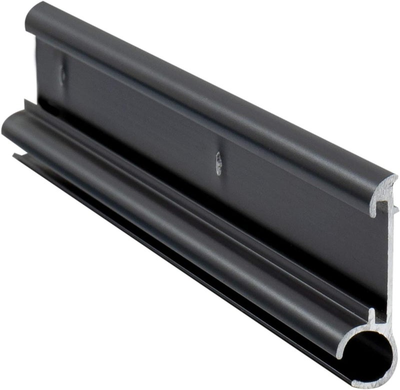 RecPro RV Awning Trim Made for Insert | Black or White Color Options | Aluminum | 92" Length | Made in The USA (2 Trim Pieces, Black) - Image 1