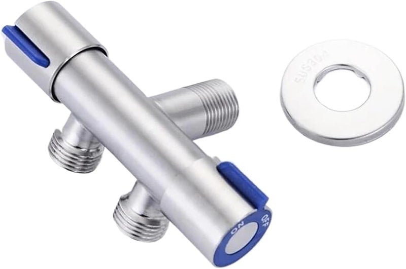 صمام زاوية مزدوج المخرج من الفولاذ المقاوم للصدأ 304 لسخان المياه ومرافق المرحاض - Image 4