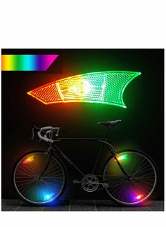 Generic Waterproof LED Bike Wheel Lights - 4 Pack Reflective Spoke Lights for Kids & Adults - Fun Cycling Accessories for Outdoor Adventures  - Image 1