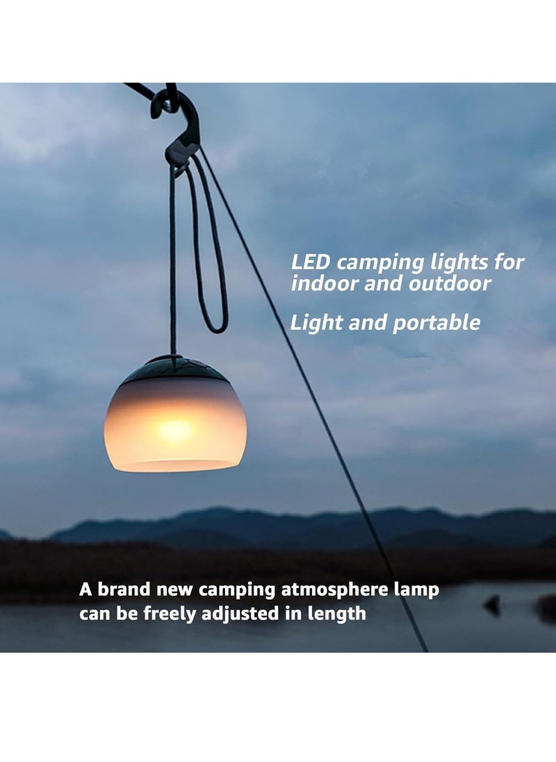 Generic 1pc LED Camping Light, 320 Lumens, 2 Colors, 3 Light Modes, Shatterproof, 3600mAh Emergency Power Bank, IPX5 Waterproof LED Camping Lantern for Hiking, Emergency, Decoration (Green)  - Image 4