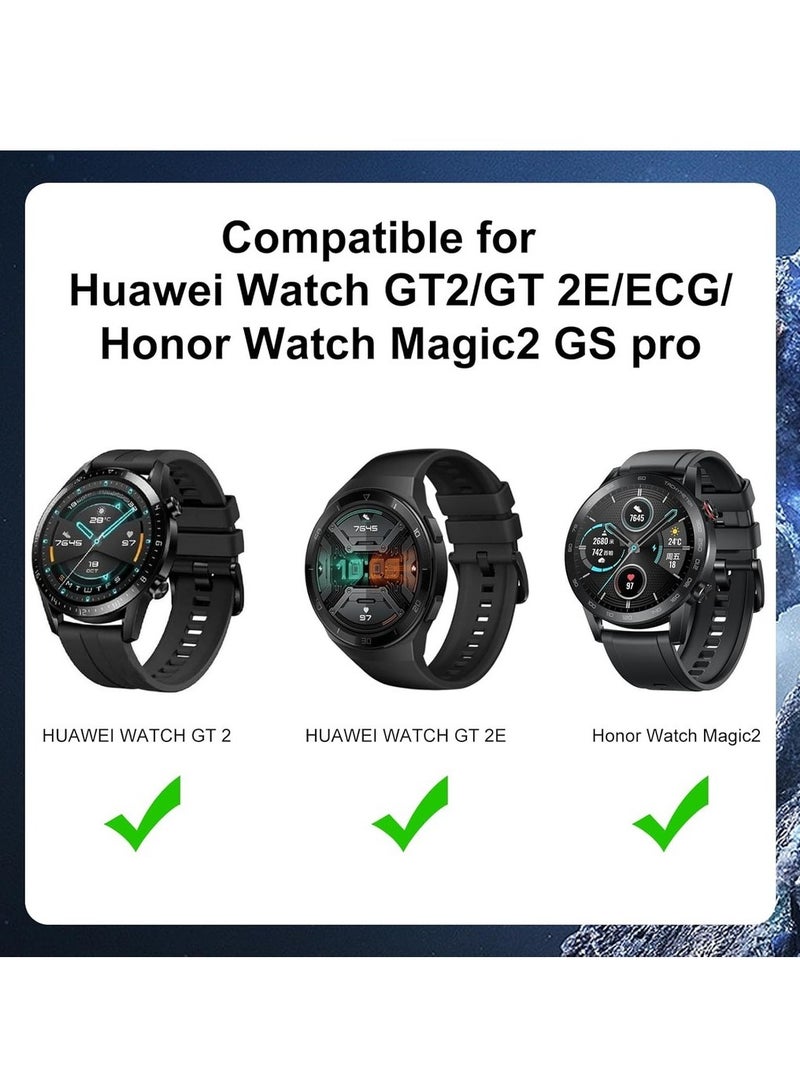 USB Charger Magnetic Fast Charging Cable Dock Compatible With Huawei Watch GT2/GT 2E/ECG For Honor Watch Magic2 GS Pro Smart Watch Accessories (Black) - Image 2