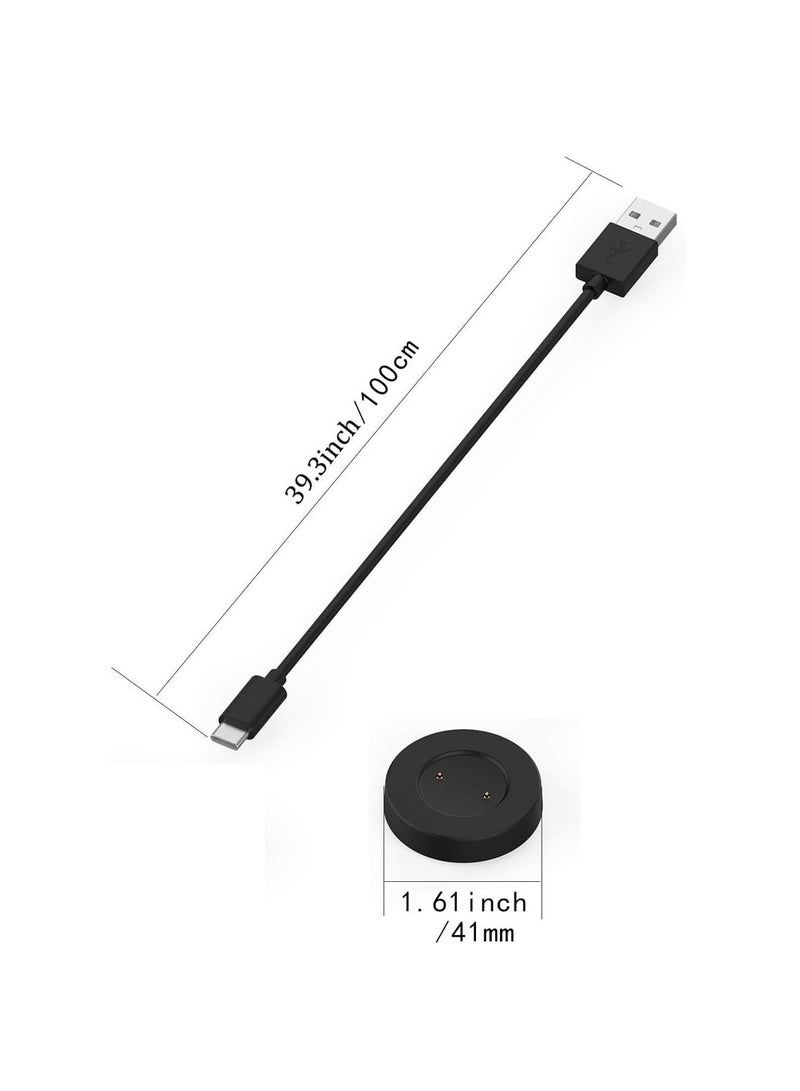 USB Charger Magnetic Fast Charging Cable Dock Compatible With Huawei Watch GT2/GT 2E/ECG For Honor Watch Magic2 GS Pro Smart Watch Accessories (Black) - Image 4