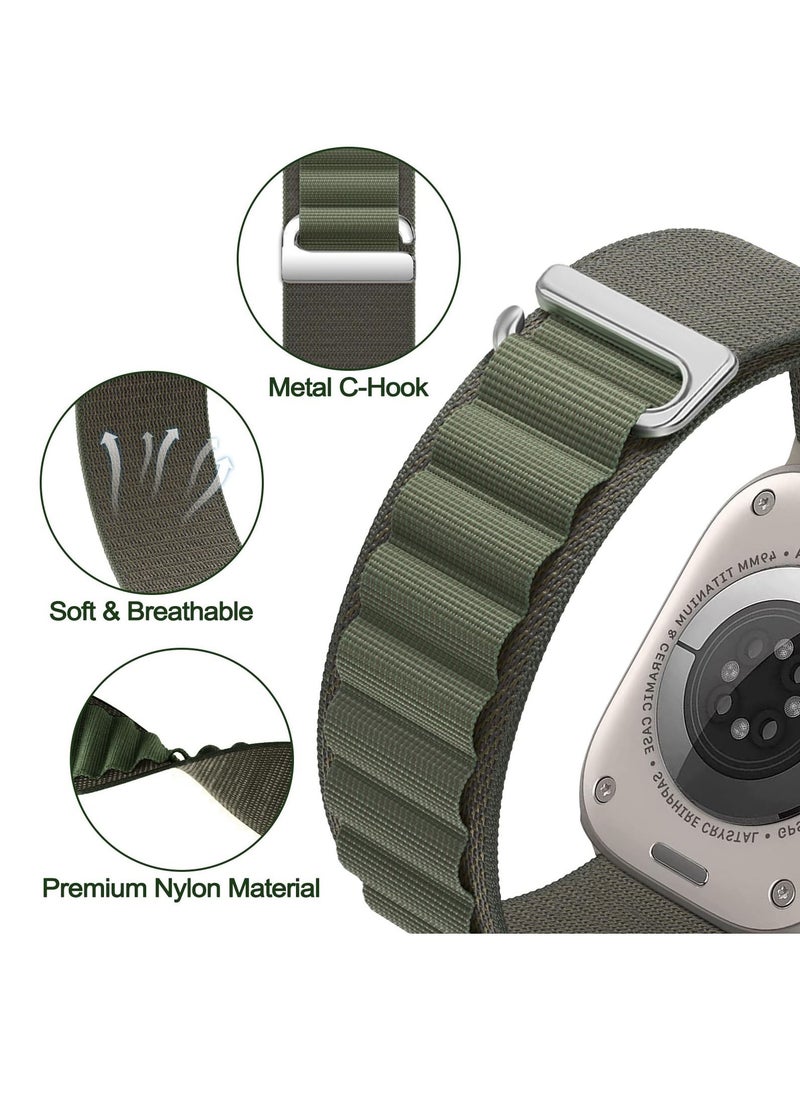 BORTONY - Apple Watch Band 38mm 40mm 41mm Alpine Loop Pack of 4 with Adjustable Sport Nylon Elastic Strap for iWatch Ultra 8 7 6 5 4 3 2 1 - Image 1
