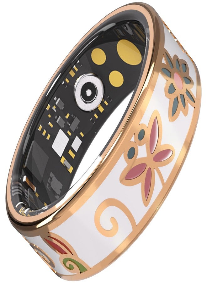 lumthou Enamel Craft Smart Ring for Women & Men - No Subscription Fee Fitness Tracker with Sleep Tracking, Heart Rate, SpO2 - IP68 Waterproof for iPhone Android - Activity Tracker, Remote Camera (9) - Image 1