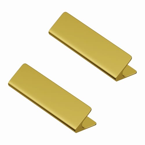 LAPO 2 Piece Knobs for Cabinets– Modern Aluminum Drawer Knob for Kitchen, Wardrobe, Cupboard, and Home Furniture (PVD Gold Finish) - Image 1