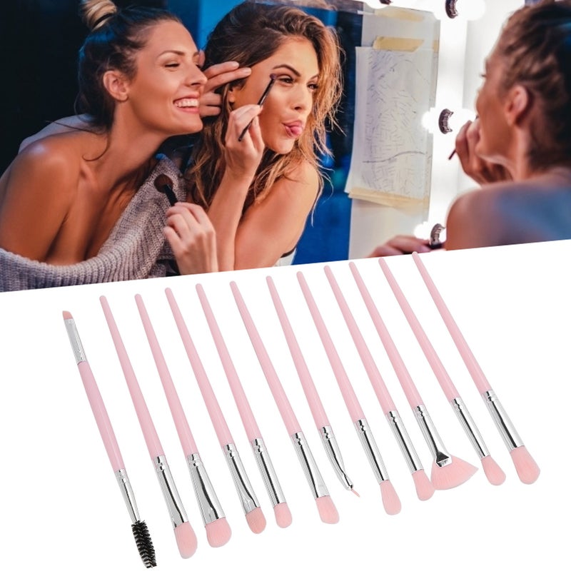 12pcs / Set Professional Eye Shadow Concealer Blusher Brush Cosmetic Brush Makeup Tool - Image 4