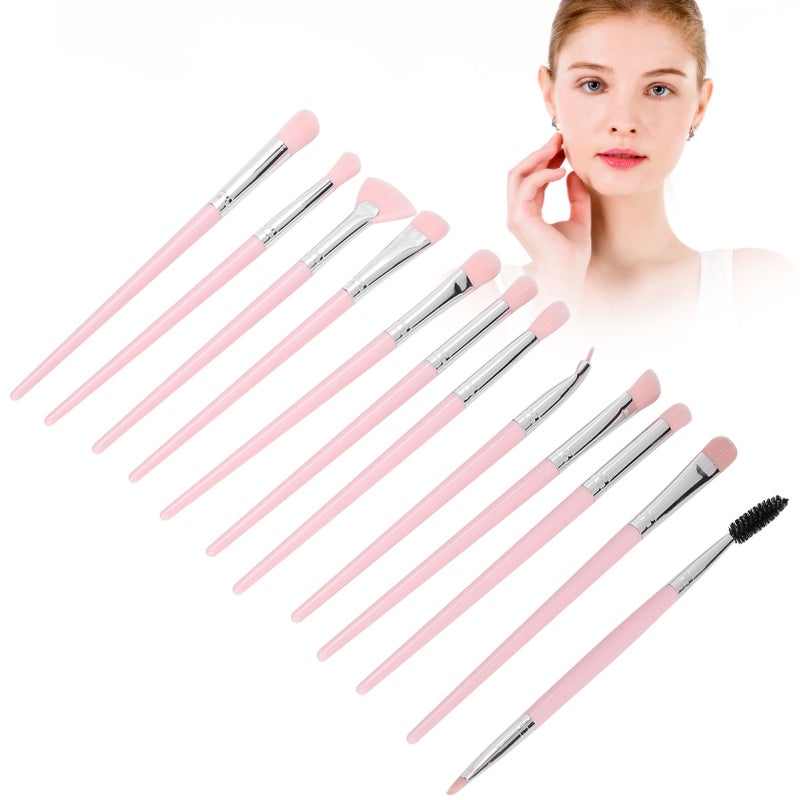 12pcs / Set Professional Eye Shadow Concealer Blusher Brush Cosmetic Brush Makeup Tool - Image 2