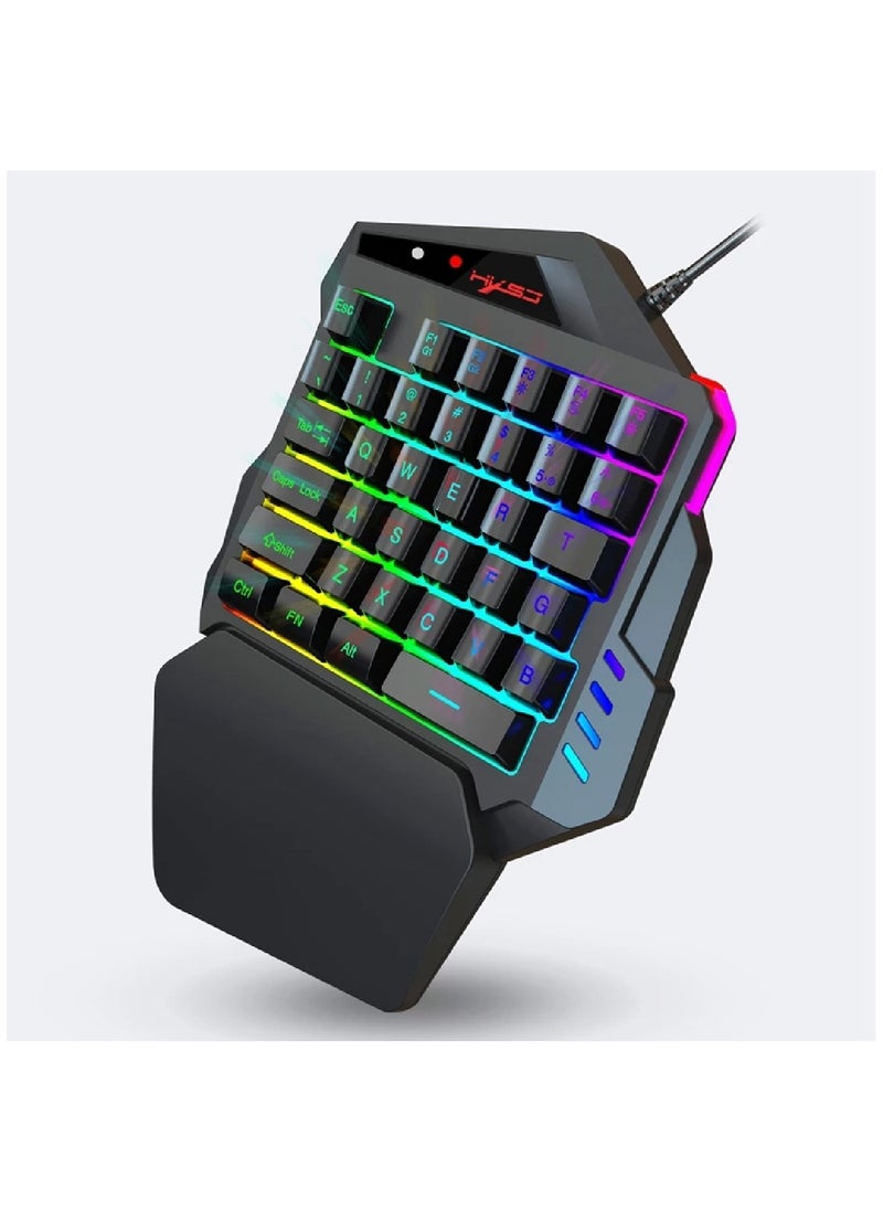 HXSJ - A869 V500 Keyboard And Mouse Combo Black - Image 1
