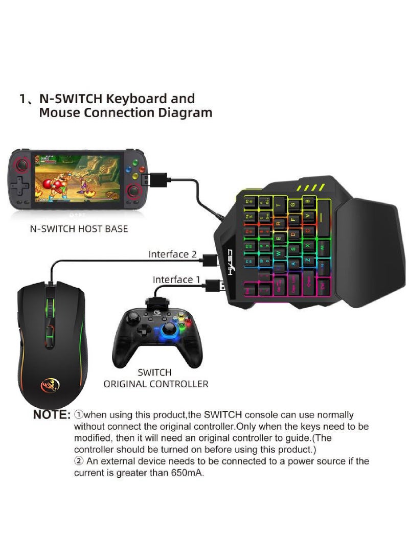 HXSJ - A869 V500 Keyboard And Mouse Combo Black - Image 1