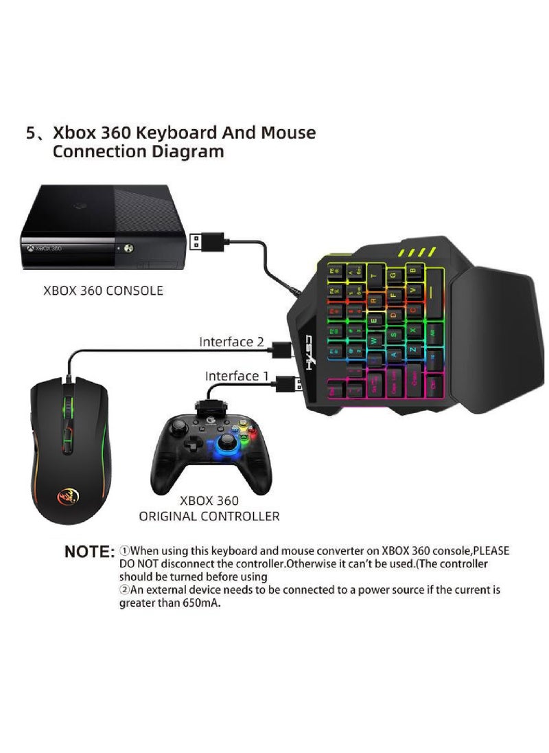 HXSJ - A869 V500 Keyboard And Mouse Combo Black - Image 1