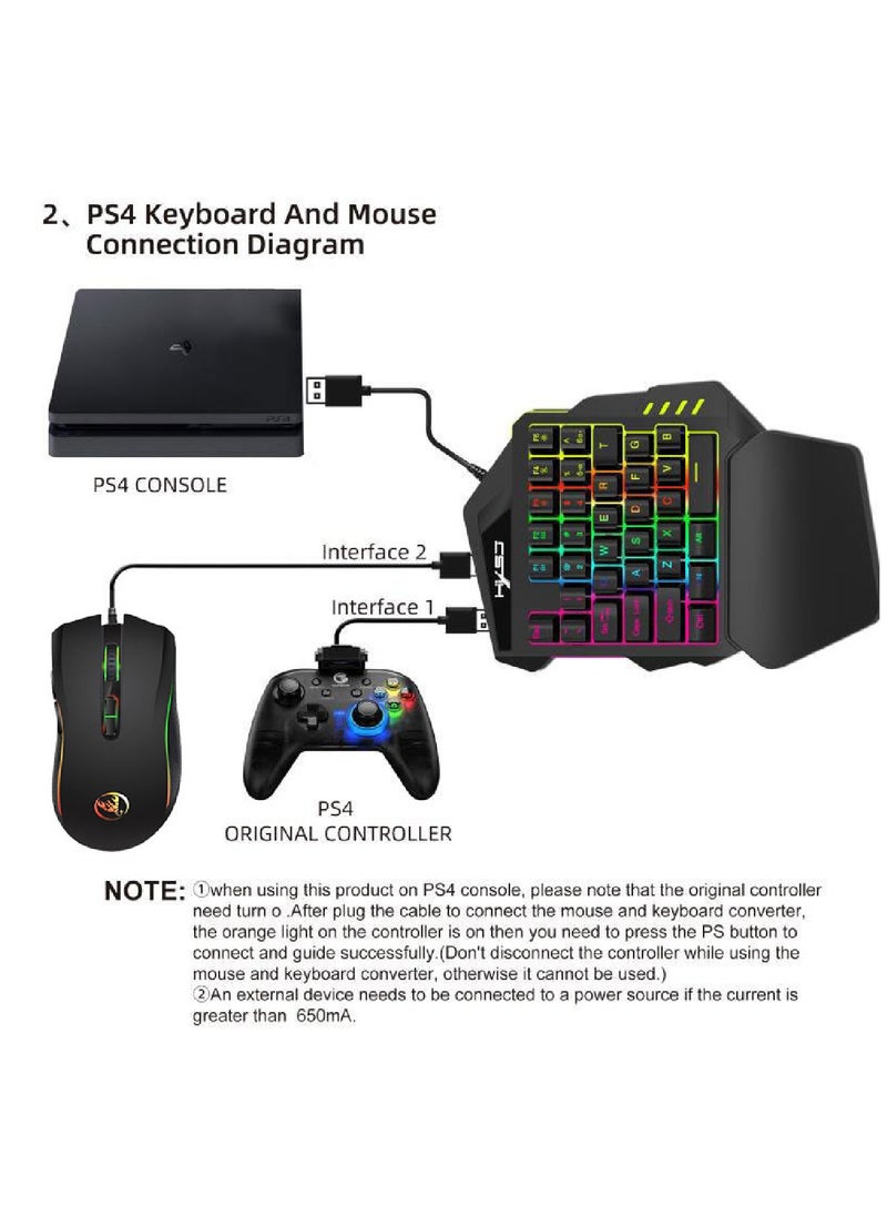 HXSJ - A869 V500 Keyboard And Mouse Combo Black - Image 1