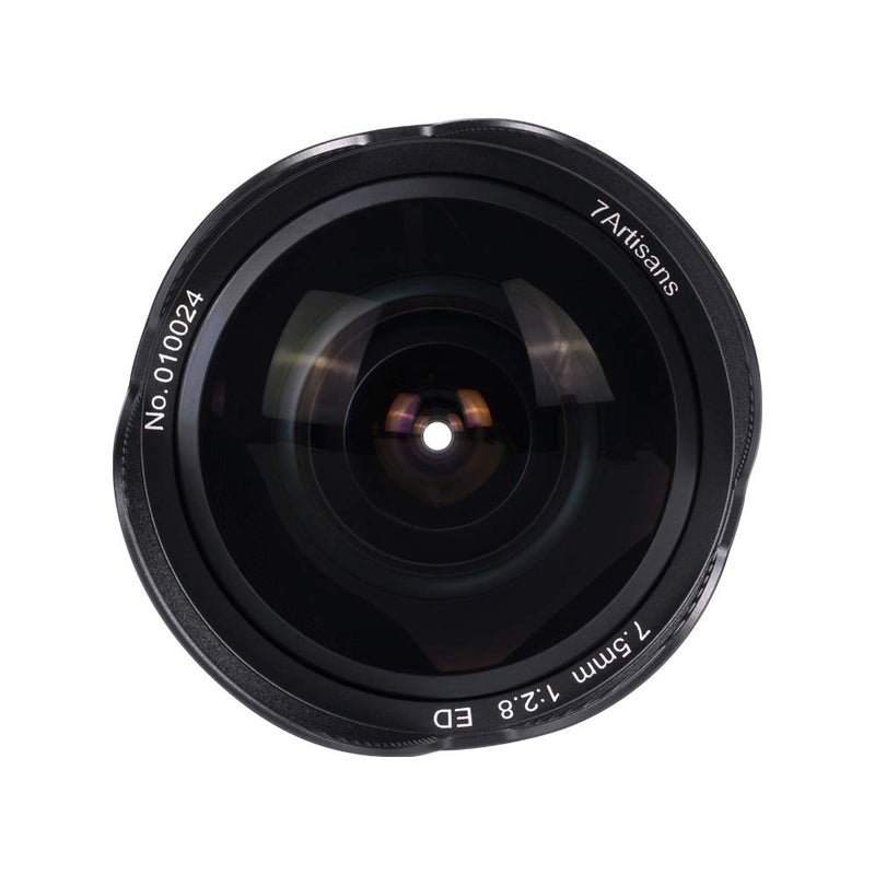 7artisans 7.5mm F2.8 II Fisheye Lens APS-C 190° Ultra Wide Angle Manual Fixed Lens, Compatible with Fujifilm X-Mount Camera X-A1, X-A2, X-at, X-M1, XM2, X-T1, X-T2, X-T10, X-Pro1, X-E1, X-E2 - Image 3