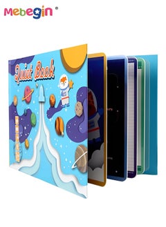 ميبيجين كتاب هادئ لألعاب الأطفال الصغار، فرز الأشكال، كتاب مونتيسوري المزدحم، لصق بسهولة بدون صمغ، كتاب تفاعلي للتعليم المبكر لتنمية إدراك الطفل للفضاء للأطفال من سن 3 سنوات فما فوق  - Image 1