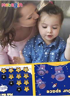 ميبيجين كتاب هادئ لألعاب الأطفال الصغار، فرز الأشكال، كتاب مونتيسوري المزدحم، لصق بسهولة بدون صمغ، كتاب تفاعلي للتعليم المبكر لتنمية إدراك الطفل للفضاء للأطفال من سن 3 سنوات فما فوق  - Image 2