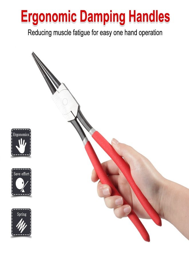 SPEEDWOX 13-Inch Snap Ring Pliers, Internal Retaining Ring Pliers Straight Jaws, Tip Diameter 0.12", Heavy Duty Circlip Pliers for Retaining Rings C Clip Install and Remove - Image 4