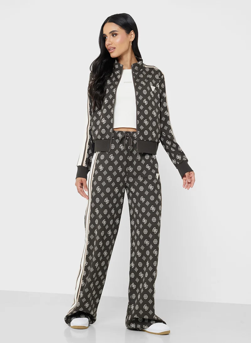 جس Peony Taped Straight Long Pants