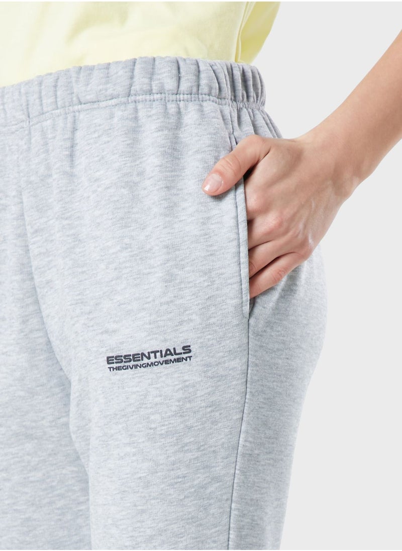 The Giving Movement - Fitted Logo Joggers - Image 1