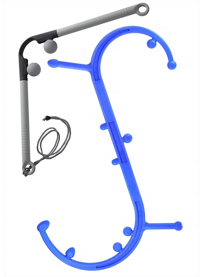 Body Back Buddy Headache Care Bundle, Buddy Classic and AccuMassage Trigger Point Massage Tools, Neck Massager and Back Massagers, Massage Cane, Muscle Knot Remover (Blue) - Image 1