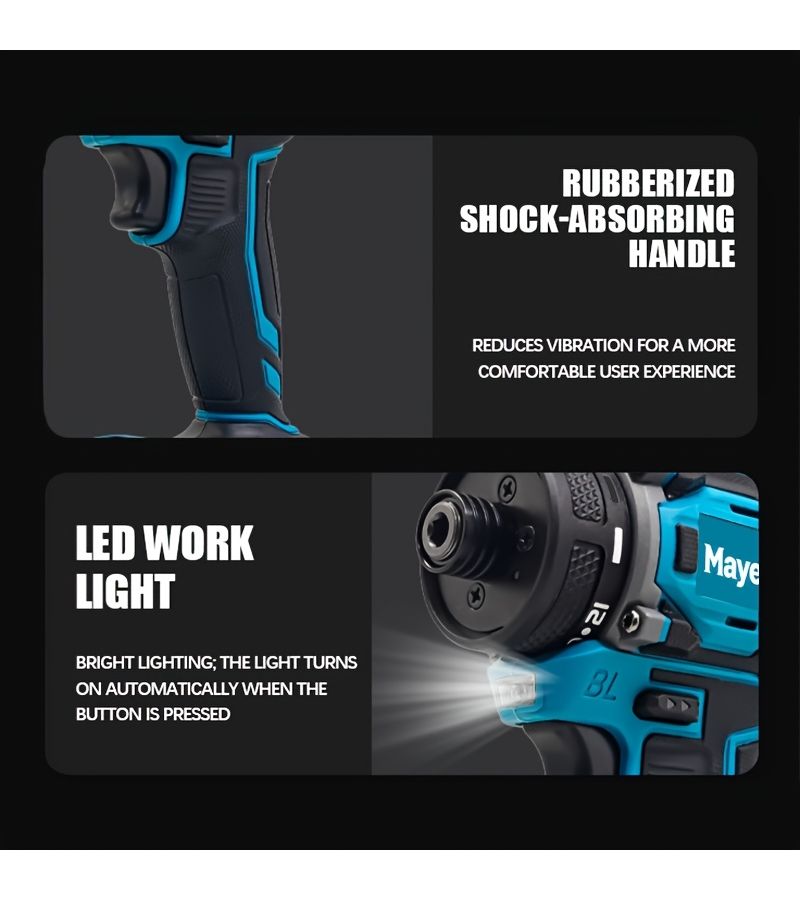 3300RPM Cordless Impact Screwdriver Brushless Electric Driver Drill No Battery For Makita 18V - Image 5