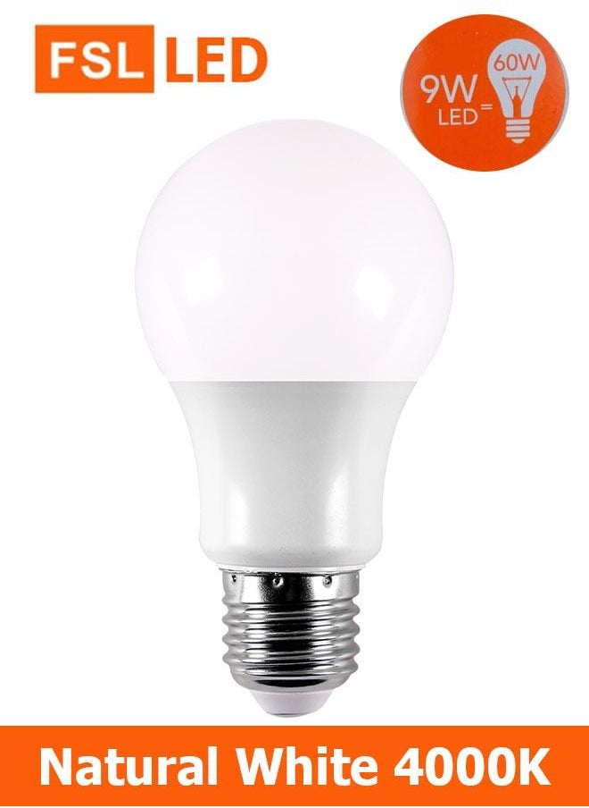 إف اس إل LED E27 لمبة تسع وات أبيض طبيعي عشرة قطع  - Image 1