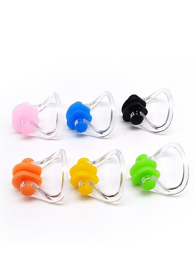Zooshine BRBD (6 Pack) - Waterproof Silicone Swimming Nose Clip Plugs for Adults Children Age 7+ - Image 1