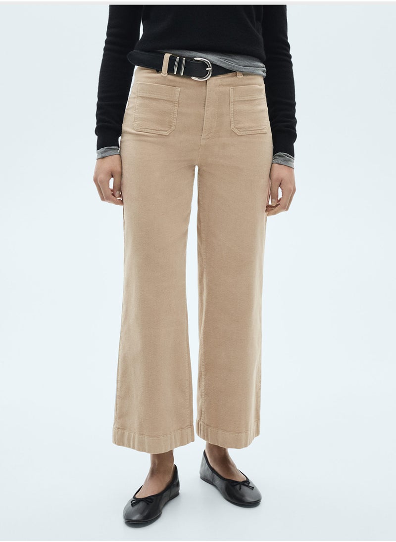 MANGO Catherin Culotte Corduroy Jeans  - Image 1
