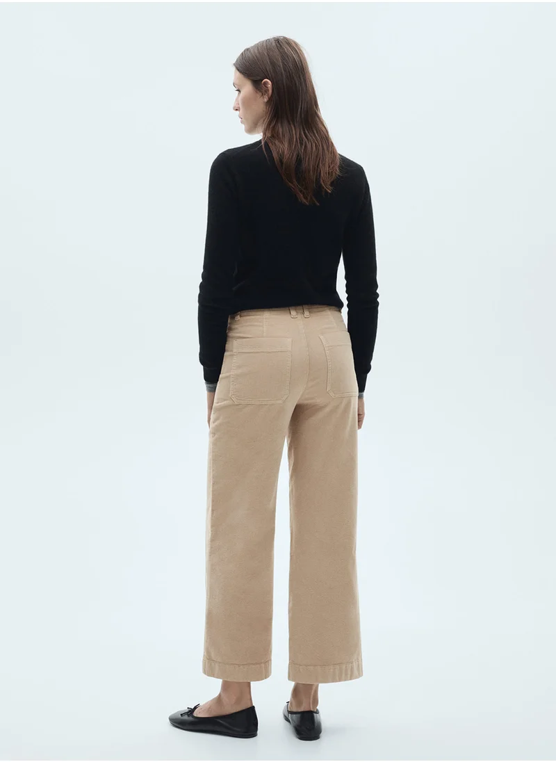 مانجو Catherin Culotte Corduroy Jeans