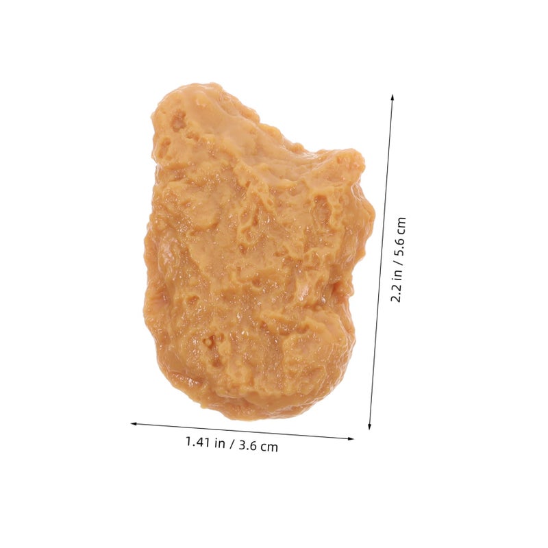 3Pcs Artificial Fried Chicken Model Safe Material Kitchen Decoration Party Display - Image 3